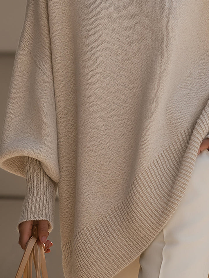 Kimia - Oversized Round Neck Knitted Sweater