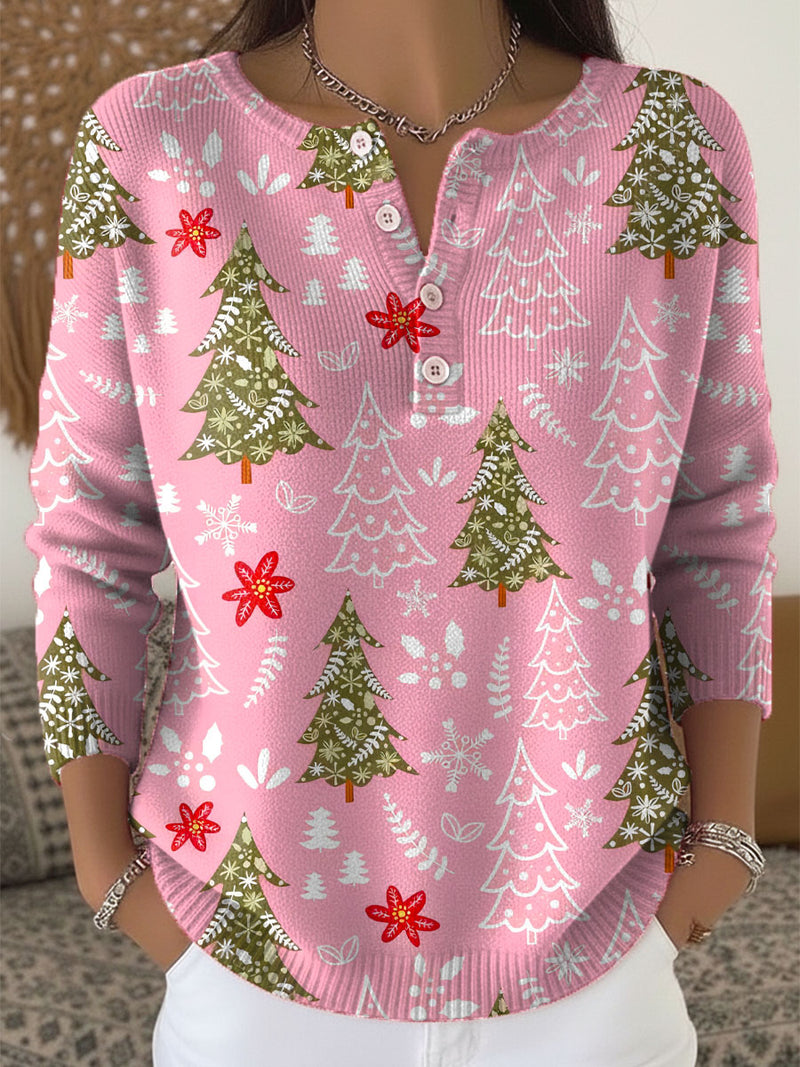 Christmas Sweater With Buttons