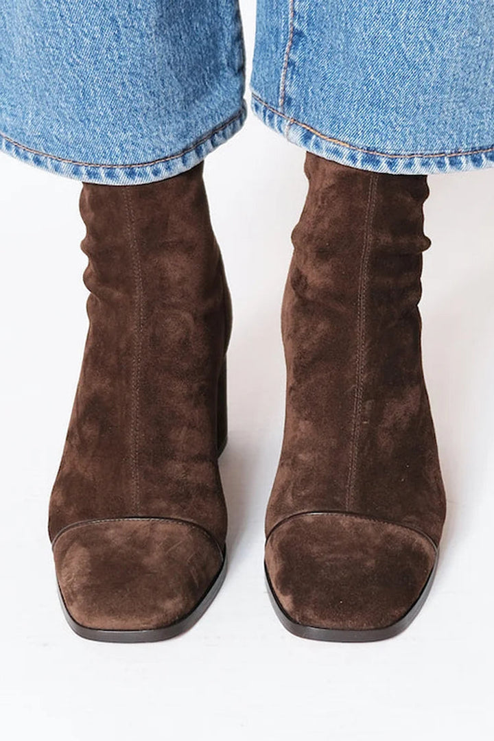 Victoria Winter Boots Brown - Heeled Ankle Boots | Limited Stock