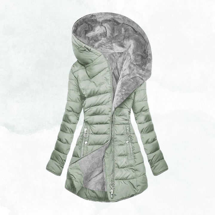 Winter jacket with warm fur lining