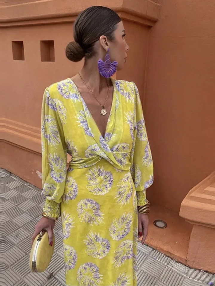 Marisella™ | Floral Midi Dress