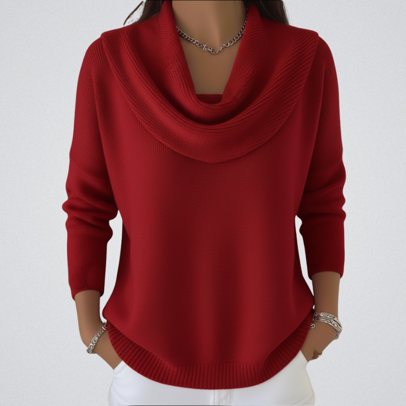 Stylish Cowl Collar Sweater