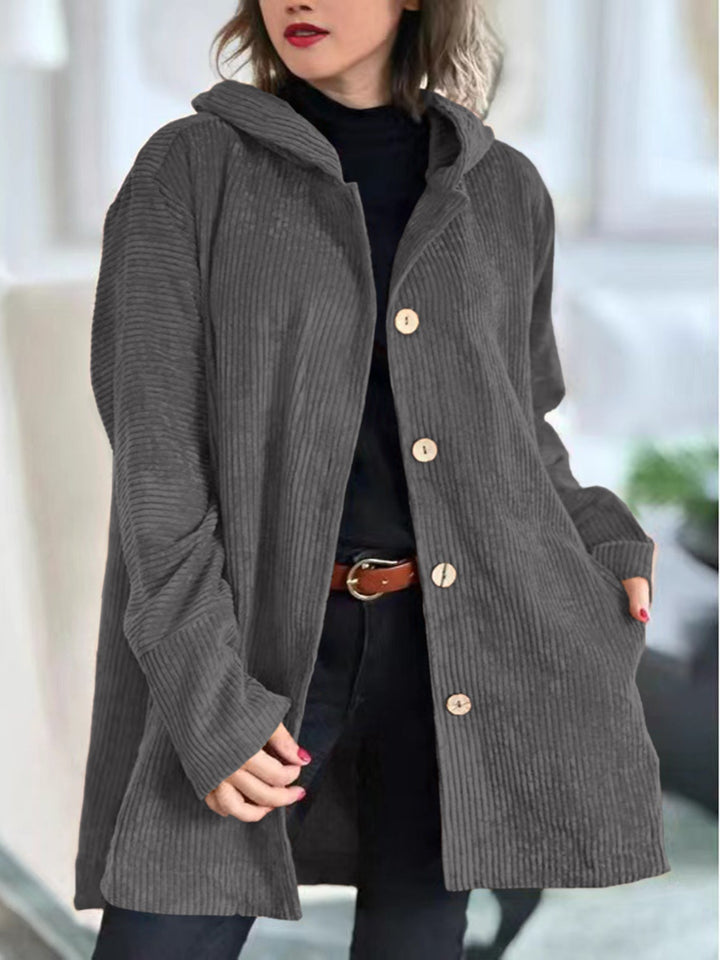 The Canadiva™ Corduroy Coat – Soft, Warm & Effortlessly Chic
