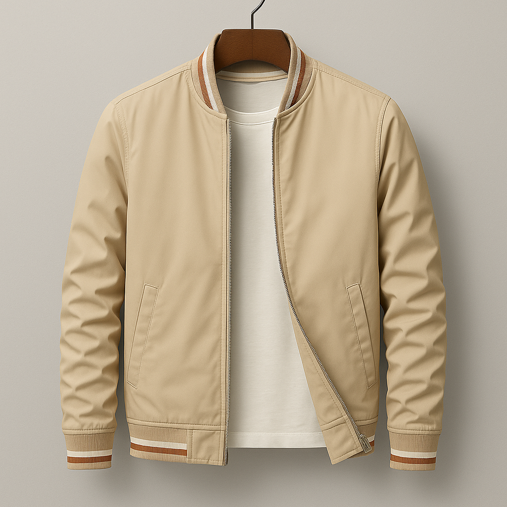 Kevin - Striped bomber jacket for a modern and casual style