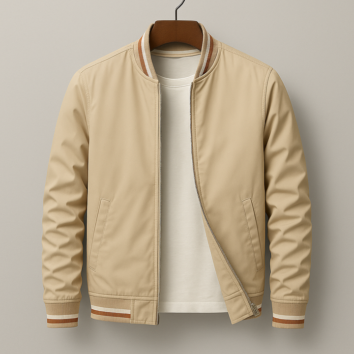 Kevin - Striped bomber jacket for a modern and casual style