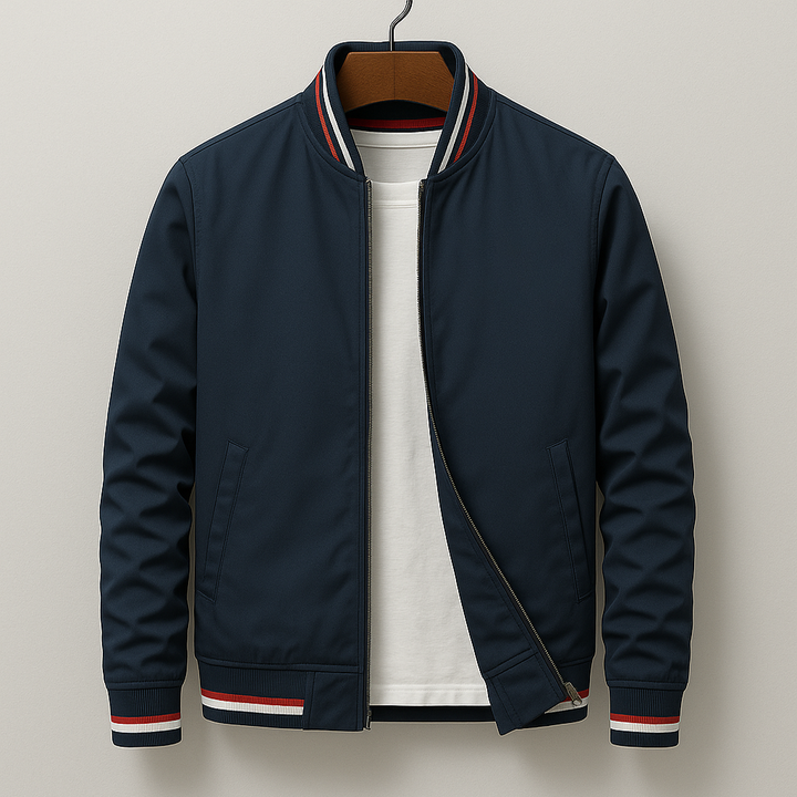 Kevin - Striped bomber jacket for a modern and casual style