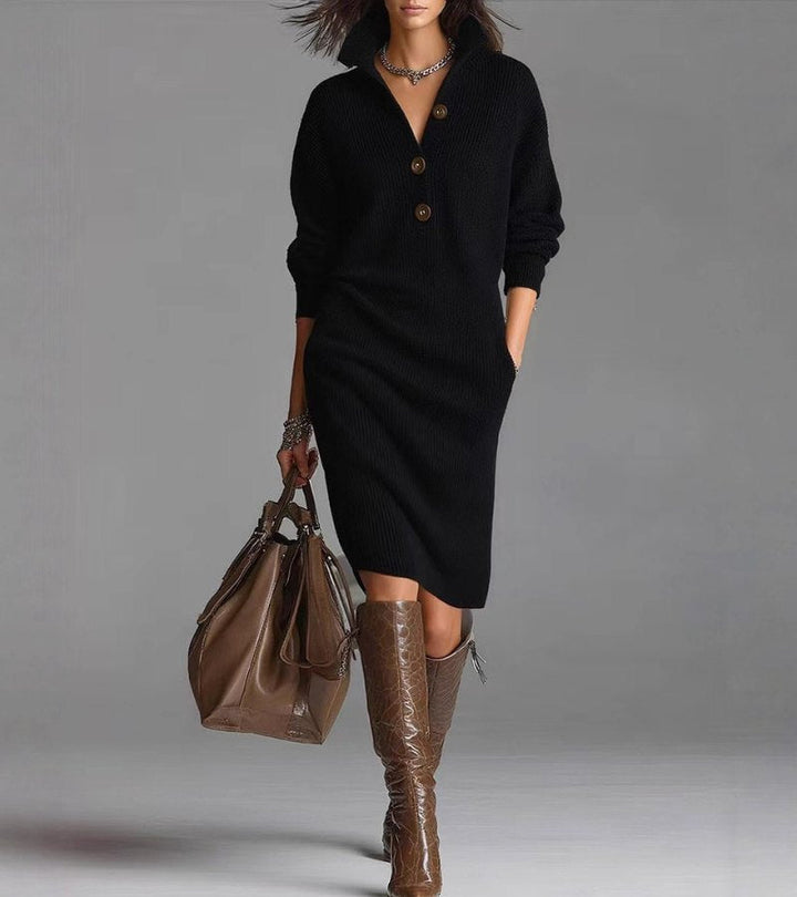 Scarlett - Chic Knit Midi Dress