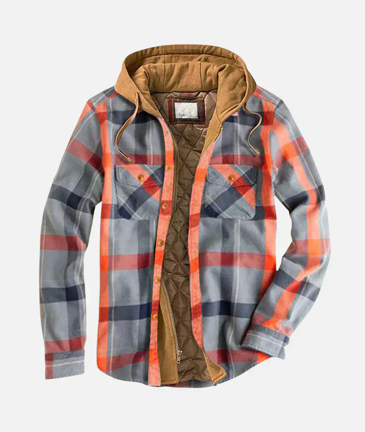 Alain – Plaid patchwork jacket