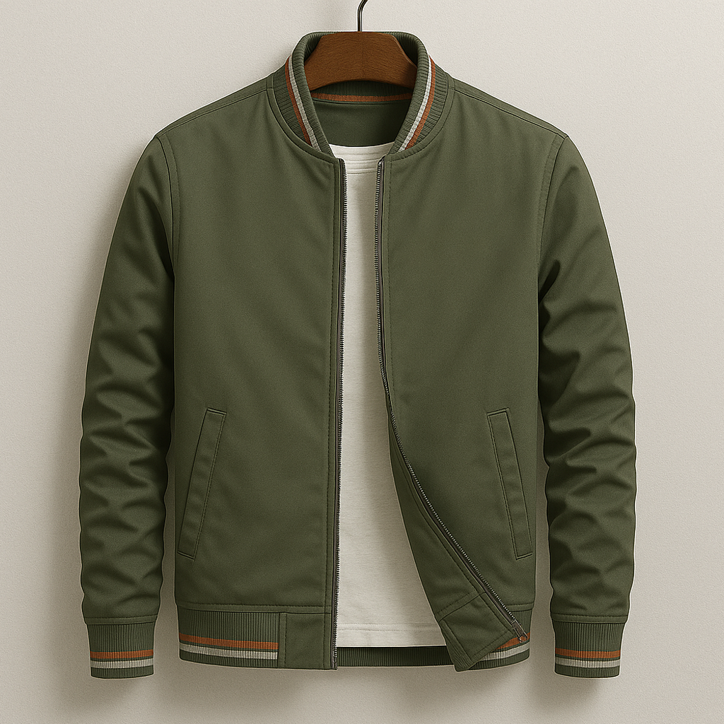 Kevin - Striped bomber jacket for a modern and casual style