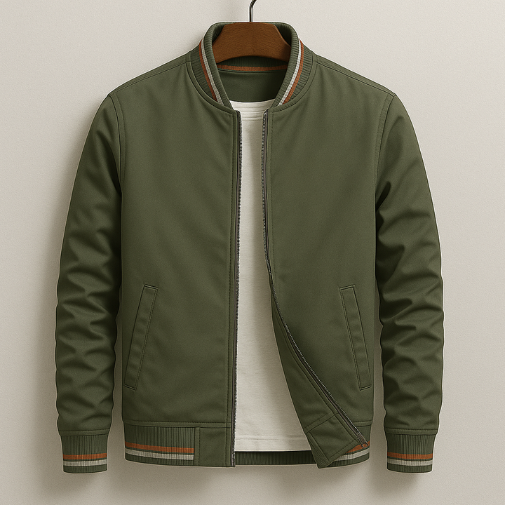 Kevin - Striped bomber jacket for a modern and casual style