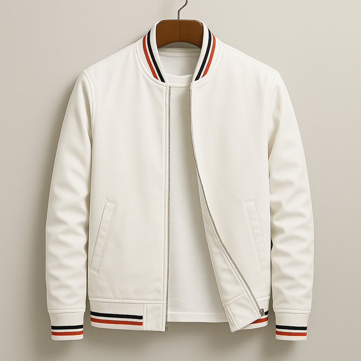 Kevin - Striped bomber jacket for a modern and casual style