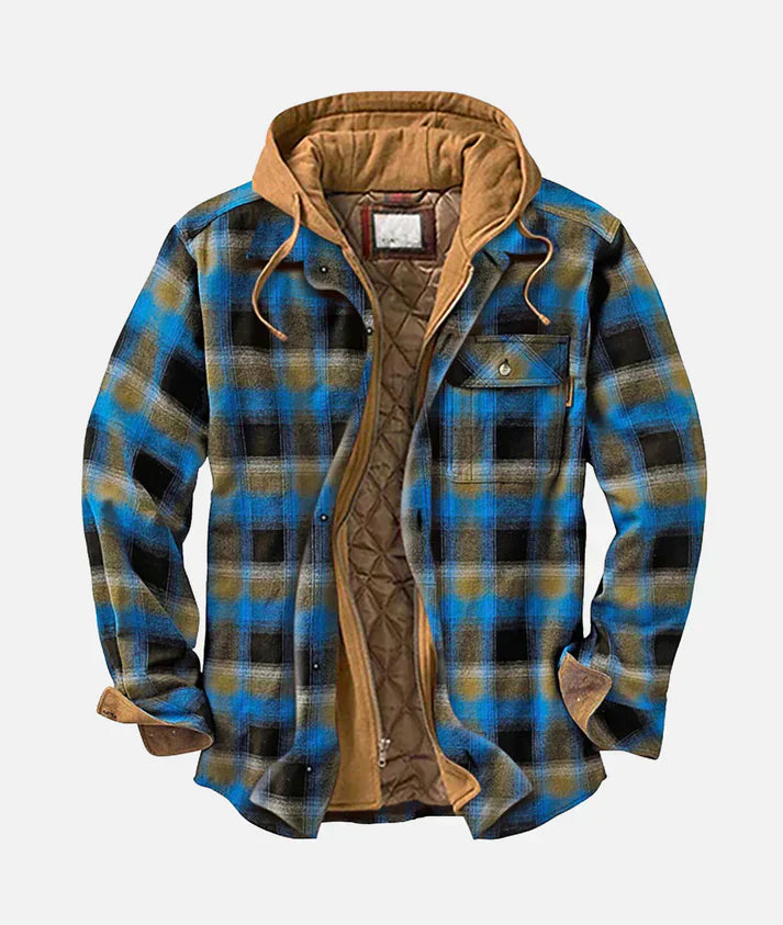 Alain – Plaid patchwork jacket