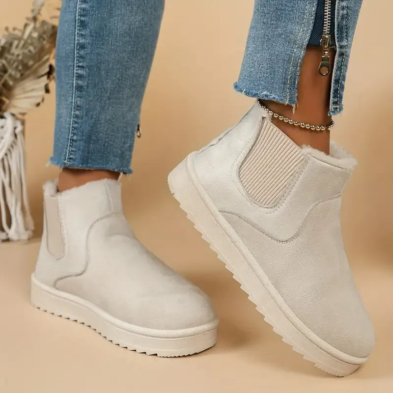 Becky Solid Color Short Boots