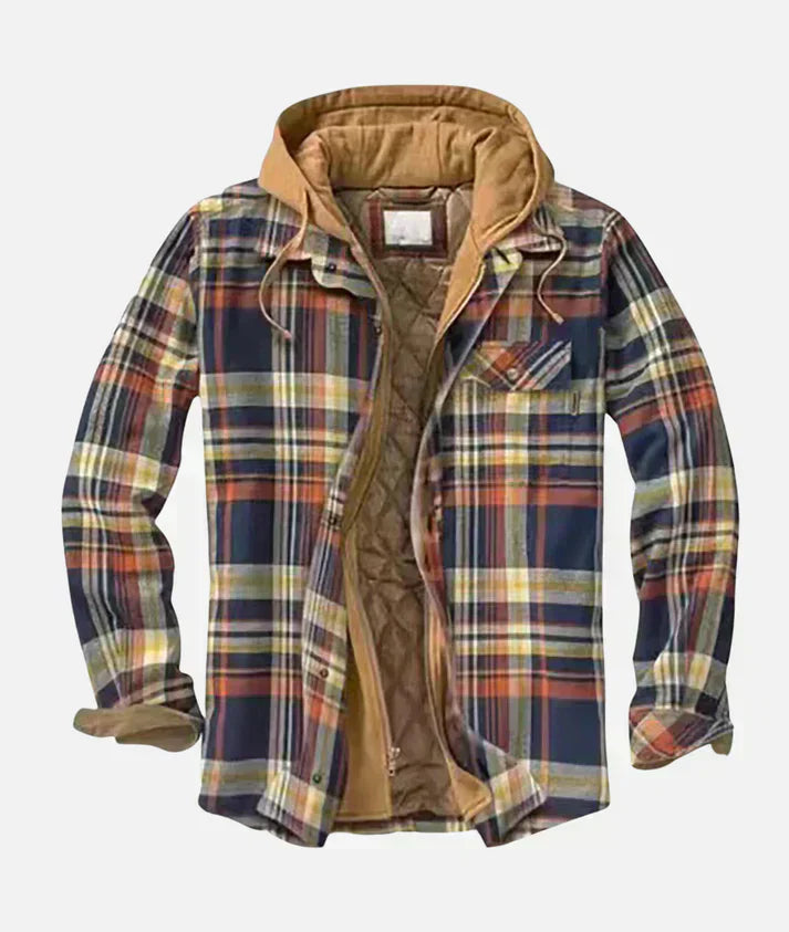 Alain – Plaid patchwork jacket