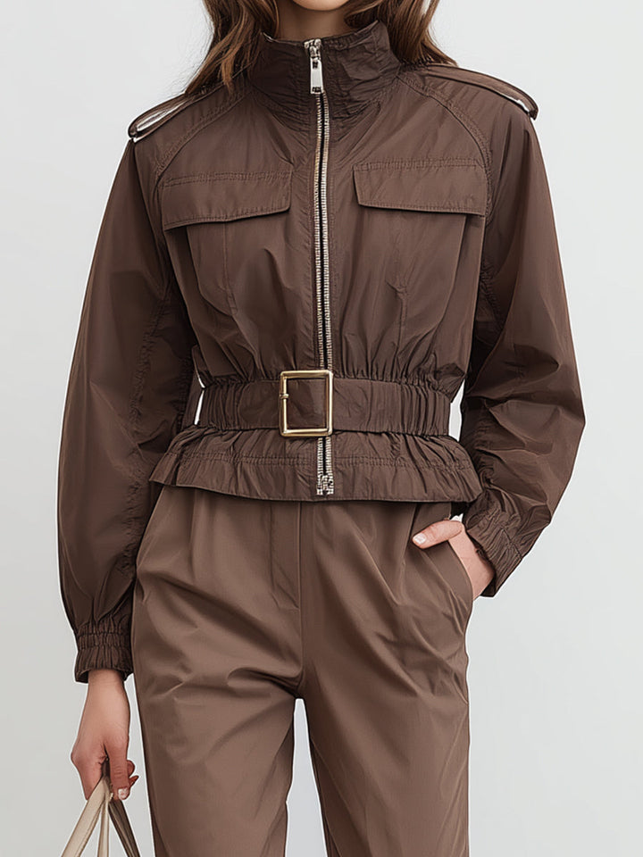 Belted Brown Nylon Utility Set