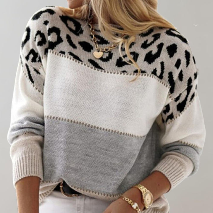 CHARLENE® - Leopard Winter Sweater | Elegant Warmth for Canadian Women