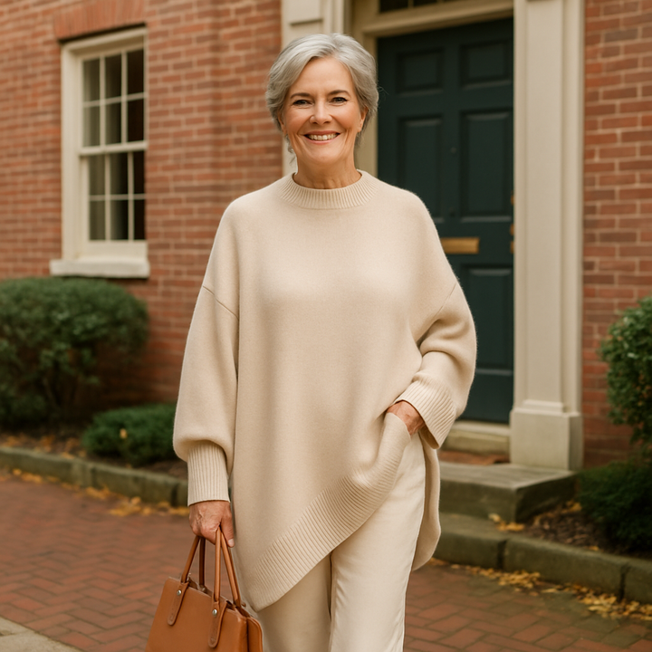 Livia I oversized poncho-sweater