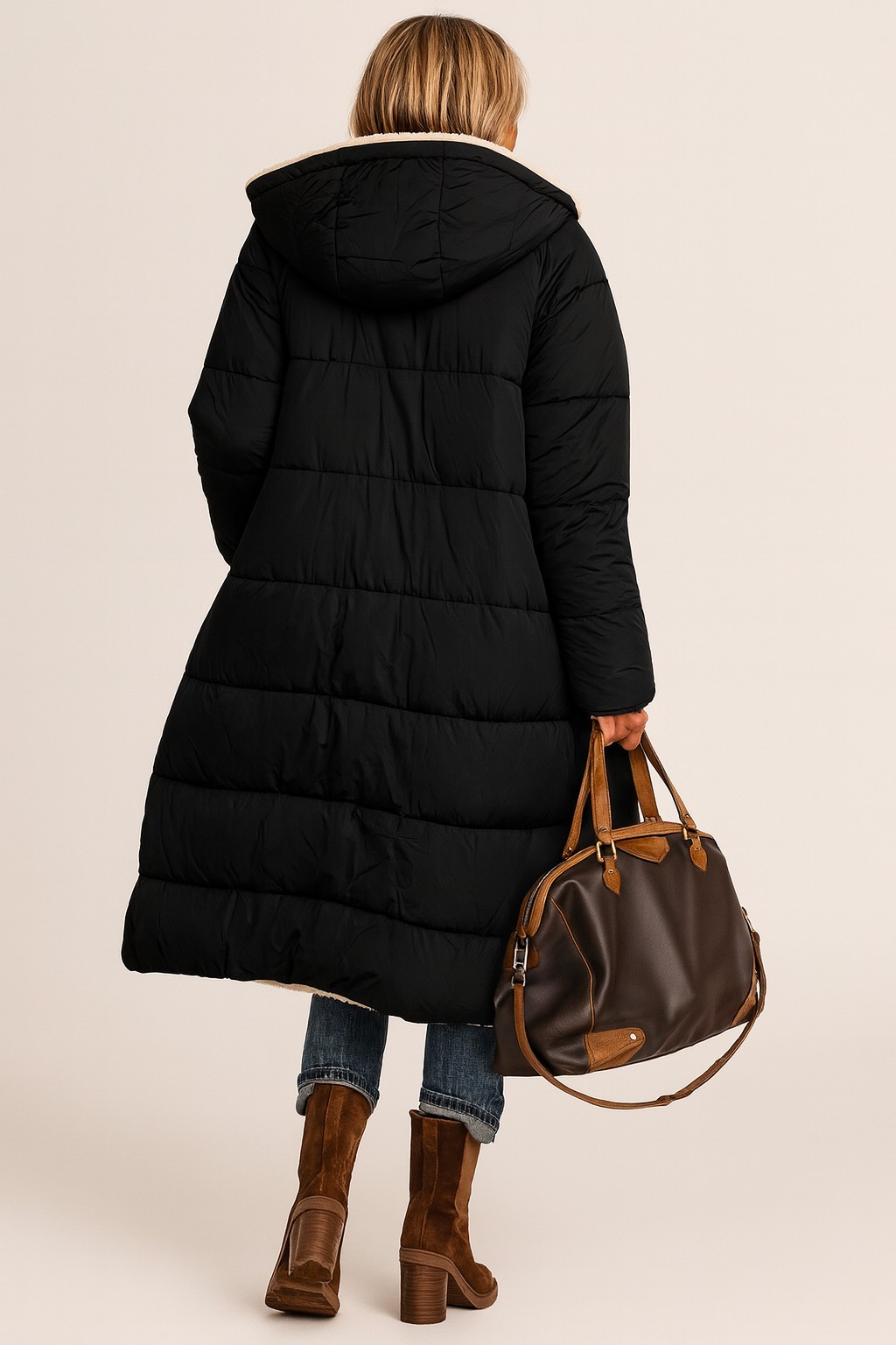 Ingeborg | Long Fleece-Lined Coat