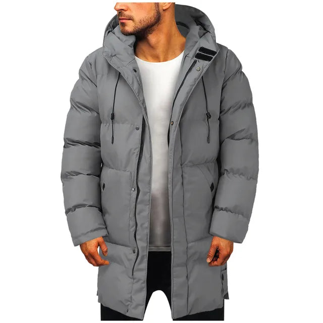 Jean - Men's Long Hooded Parka for Winter Comfort and Style