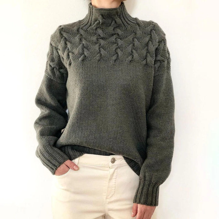 Andrea | Cozy Turtleneck Knit Sweater