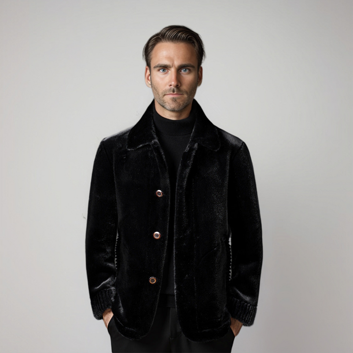 Aldéric - Men's Elegant Faux Fur Parka Coat