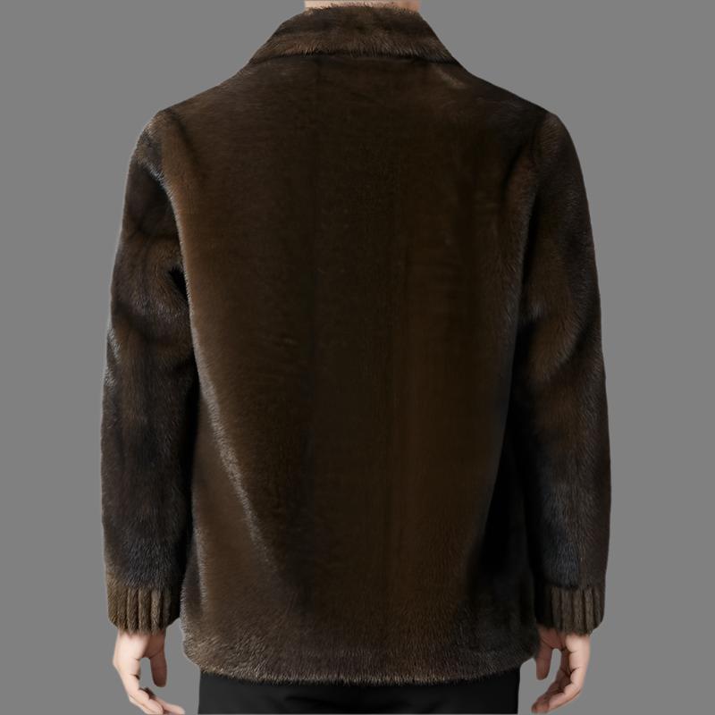 Aldéric - Men's Elegant Faux Fur Parka Coat