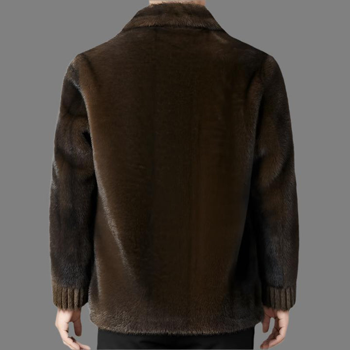Aldéric - Men's Elegant Faux Fur Parka Coat