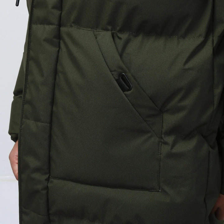 Jean - Men's Long Hooded Parka for Winter Comfort and Style
