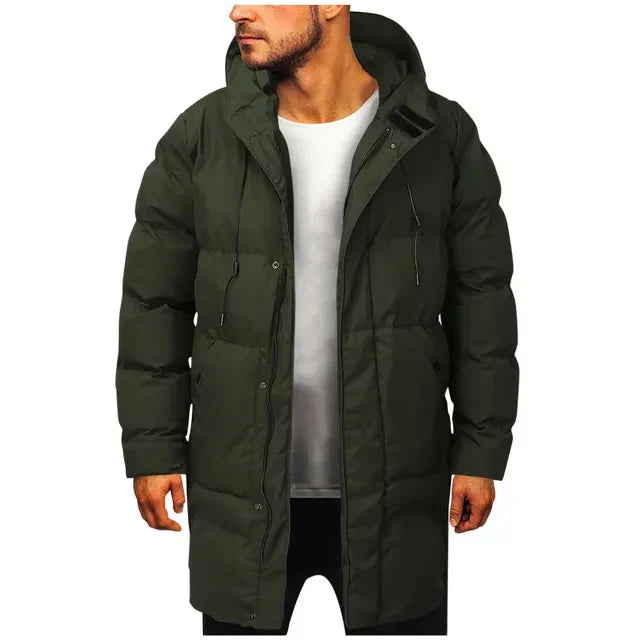 Jean - Men's Long Hooded Parka for Winter Comfort and Style
