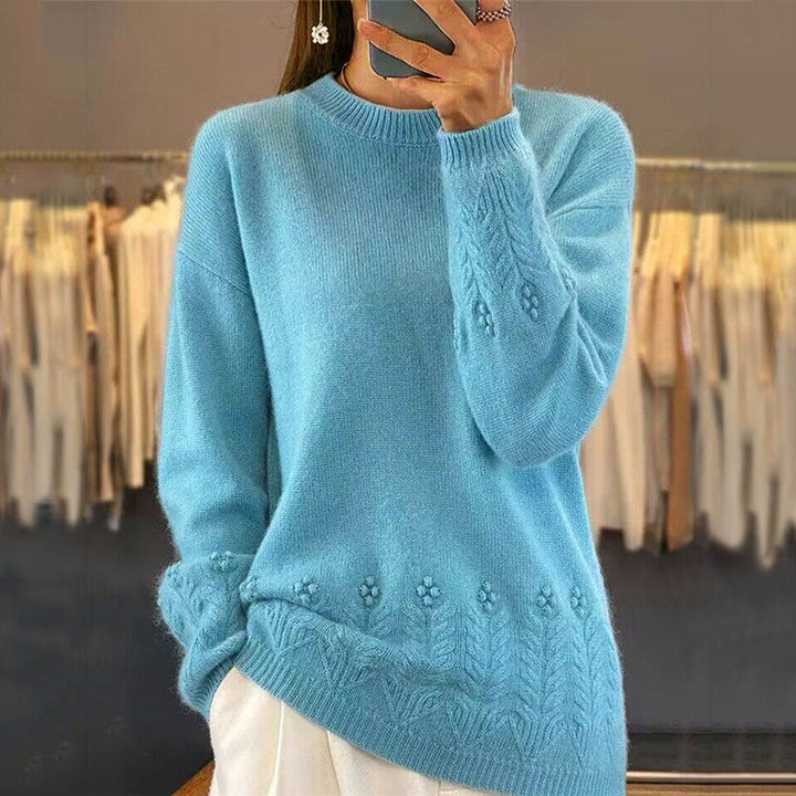 Maison™ | Scandinavian Floral Knit Sweater