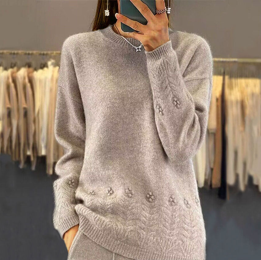 Maison™ | Scandinavian Floral Knit Sweater