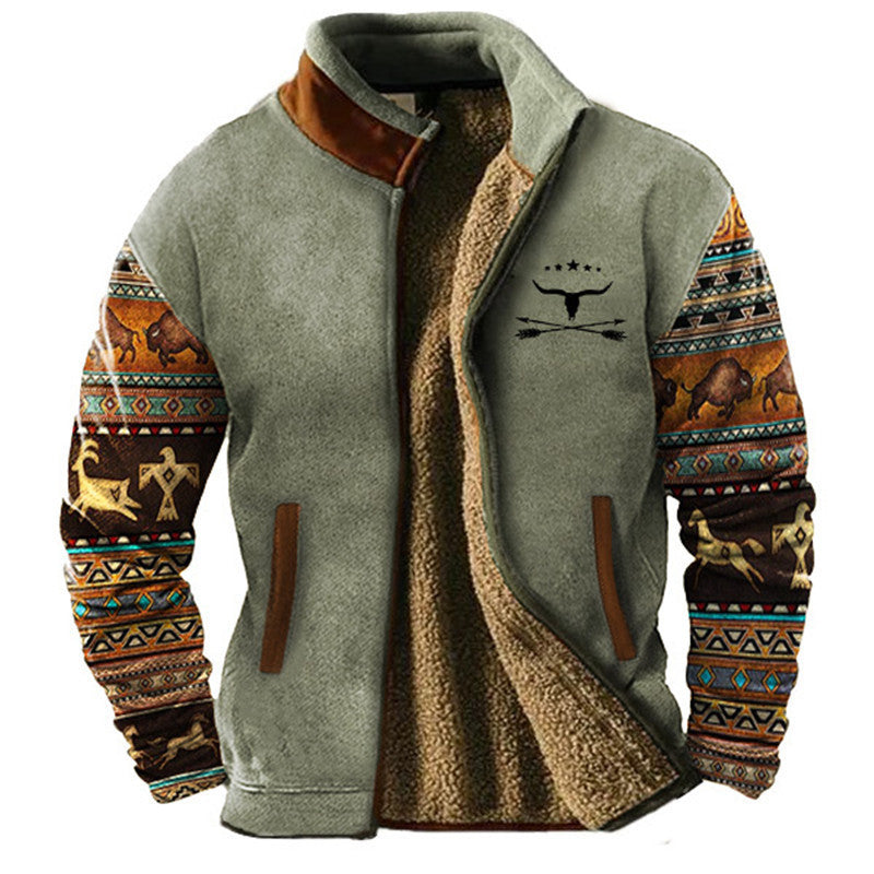 Pascal - Stylish fleece jacket with thermal lining for men
