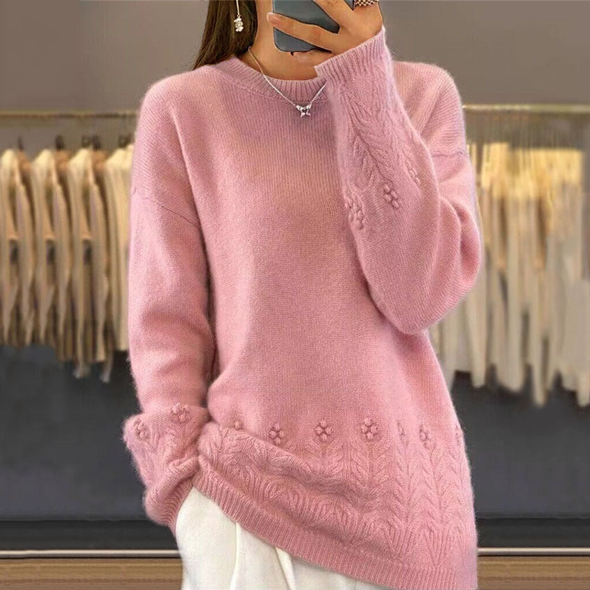 Maison™ | Scandinavian Floral Knit Sweater