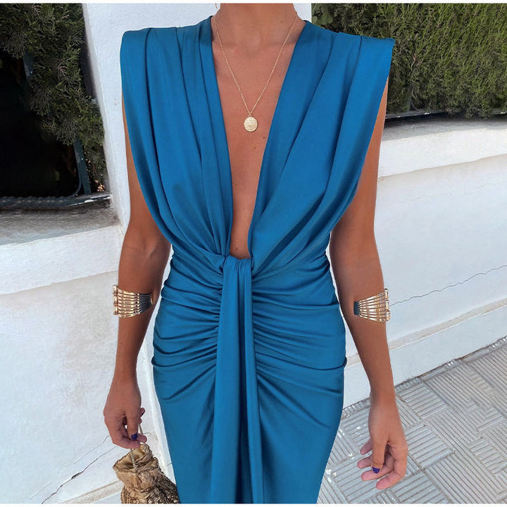 Elaine™ | Elegant V-Neck Dress