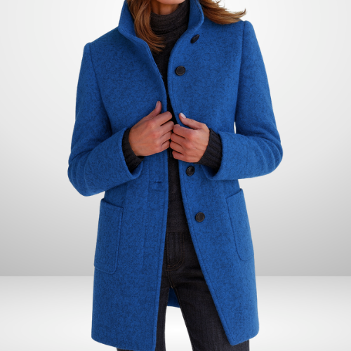 Sophie Sleek Wool Blend Tailored Coat