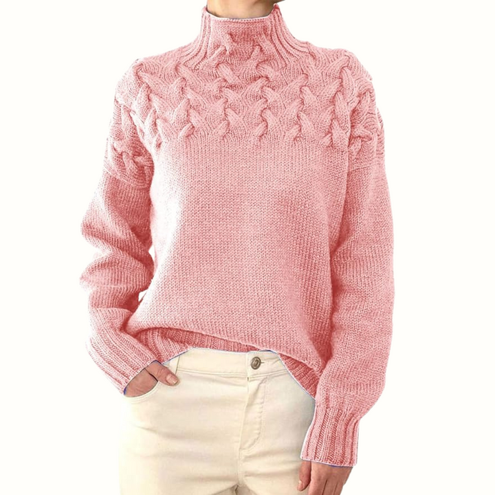 Andrea | Cozy Turtleneck Knit Sweater