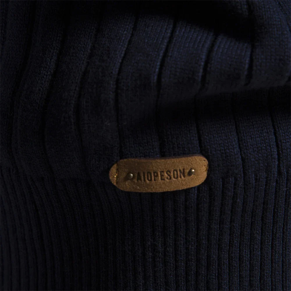 Aloïs - Men's winter sweater with zipped neck and optimal warmth