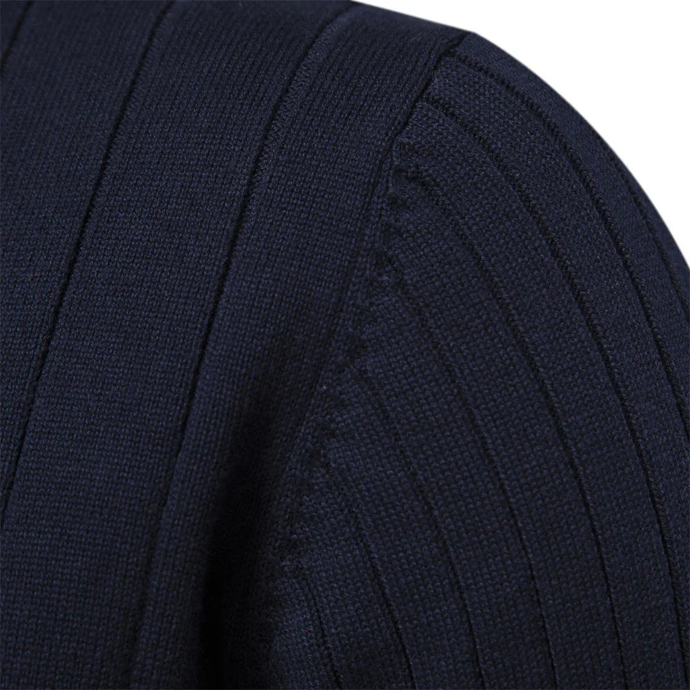 Aloïs - Men's winter sweater with zipped neck and optimal warmth