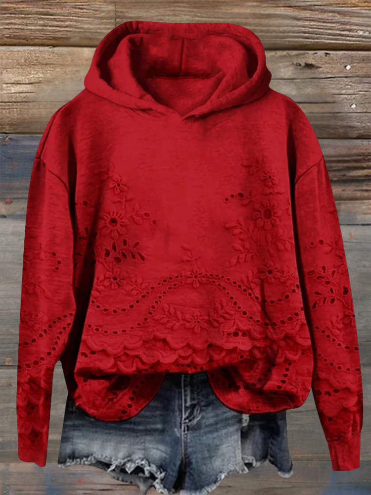 Sofie | Hoodie with Floral Embroidery