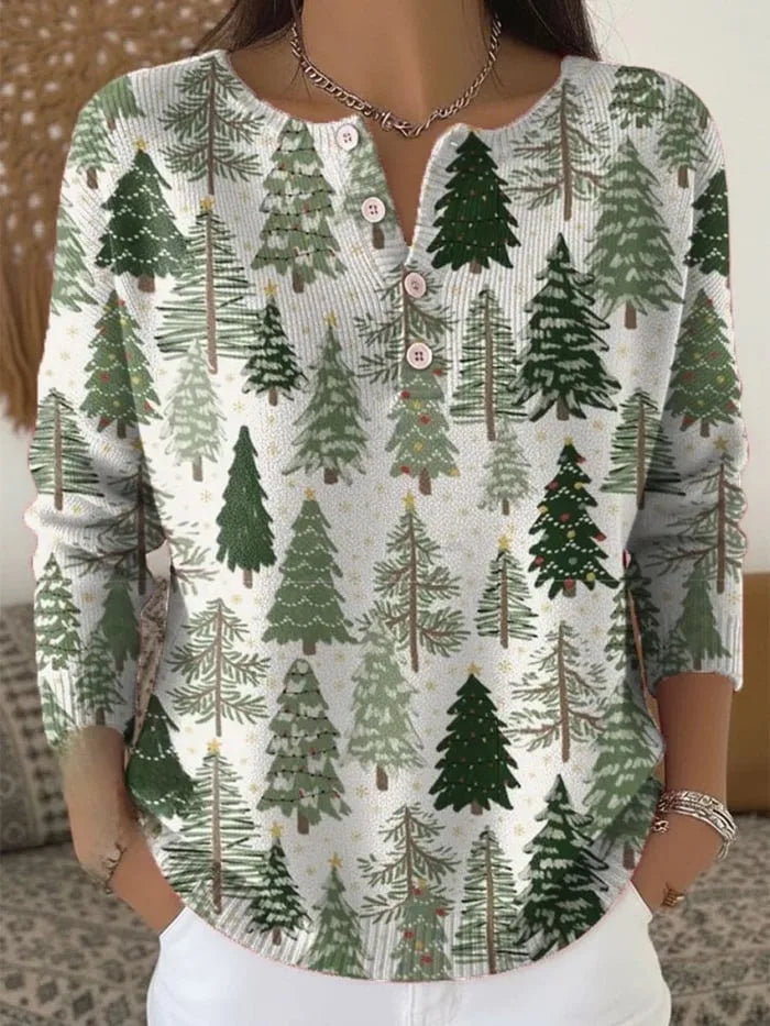 Patricia |  Christmas jumper with buttons