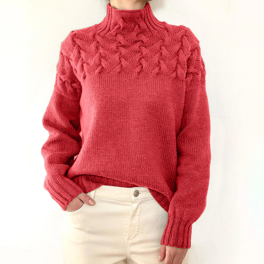 Andrea | Cozy Turtleneck Knit Sweater