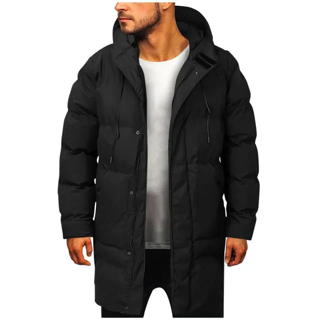 Jean - Men's Long Hooded Parka for Winter Comfort and Style