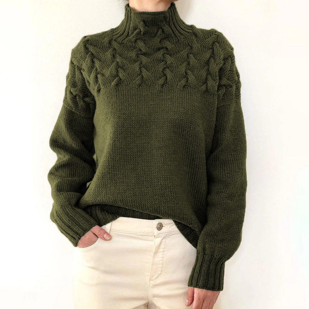 Andrea | Cozy Turtleneck Knit Sweater