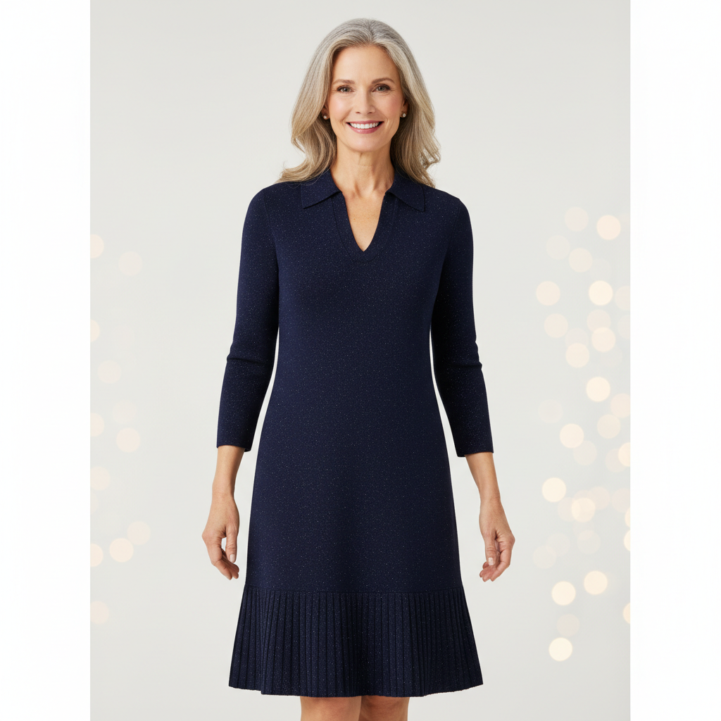 Seraphina | Cozy Holiday Knit Dress