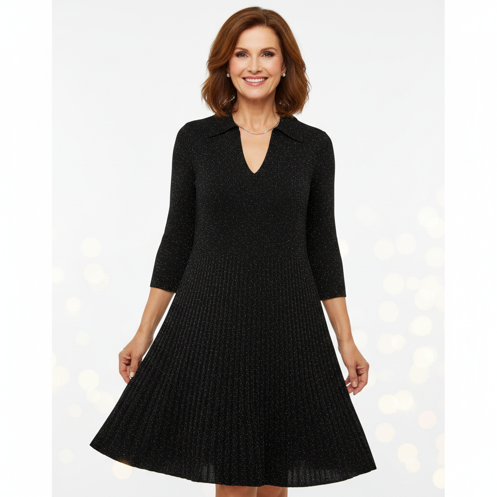 Seraphina | Cozy Holiday Knit Dress