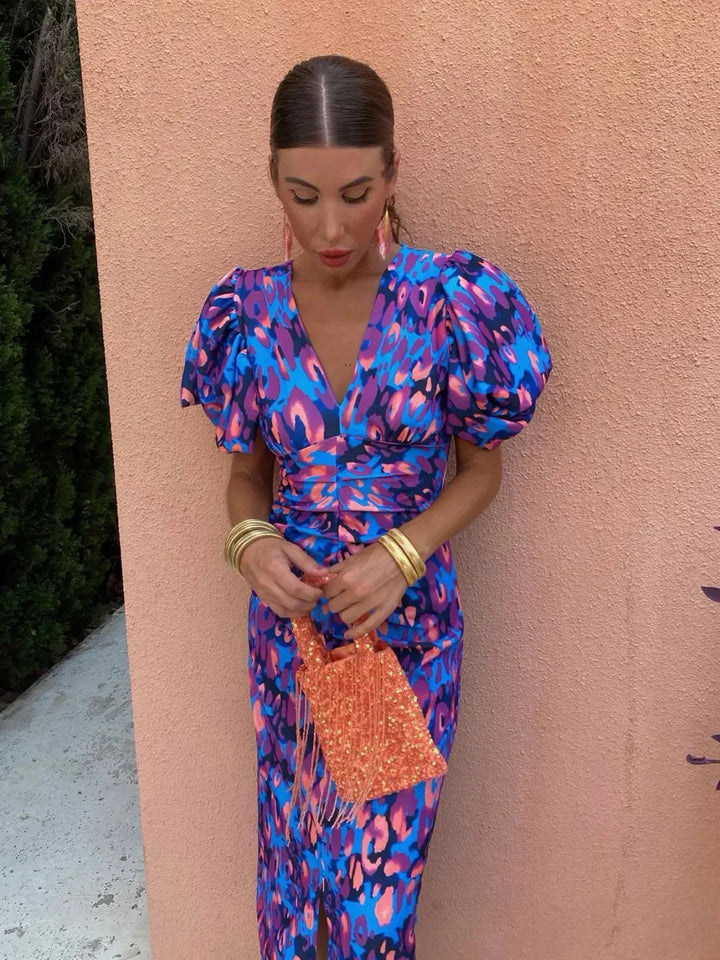Giada™ | Colorful Midi Dress