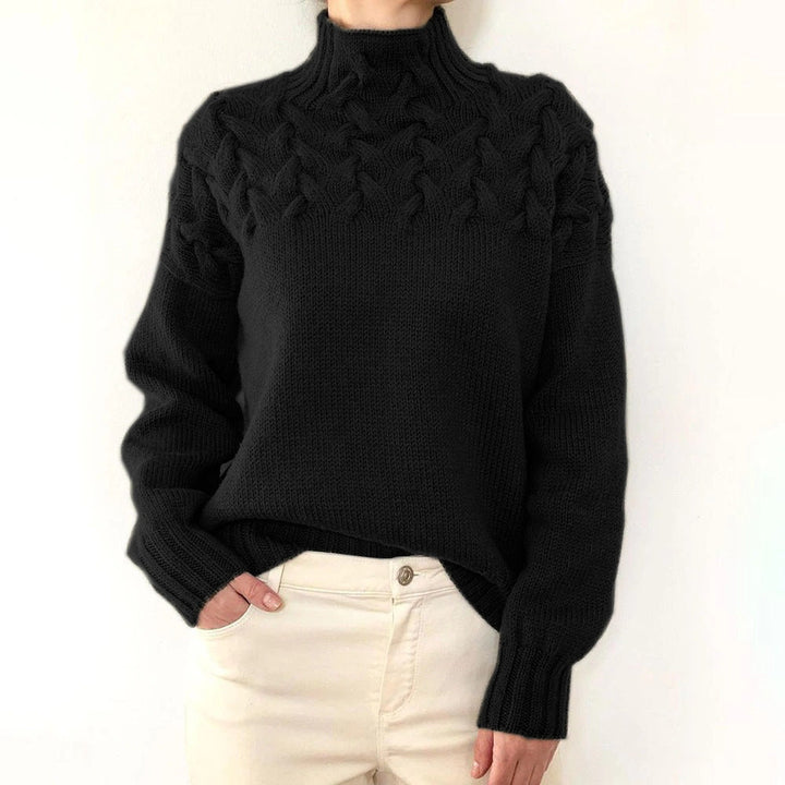 Andrea | Cozy Turtleneck Knit Sweater